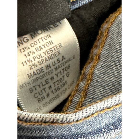 Flying Monkey Skinny Jeans Women's Size 26 style y1706 made in USA - Picture 8 of 8